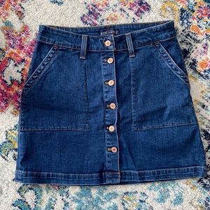 NWOT J. Crew Button Front Denim Skirt